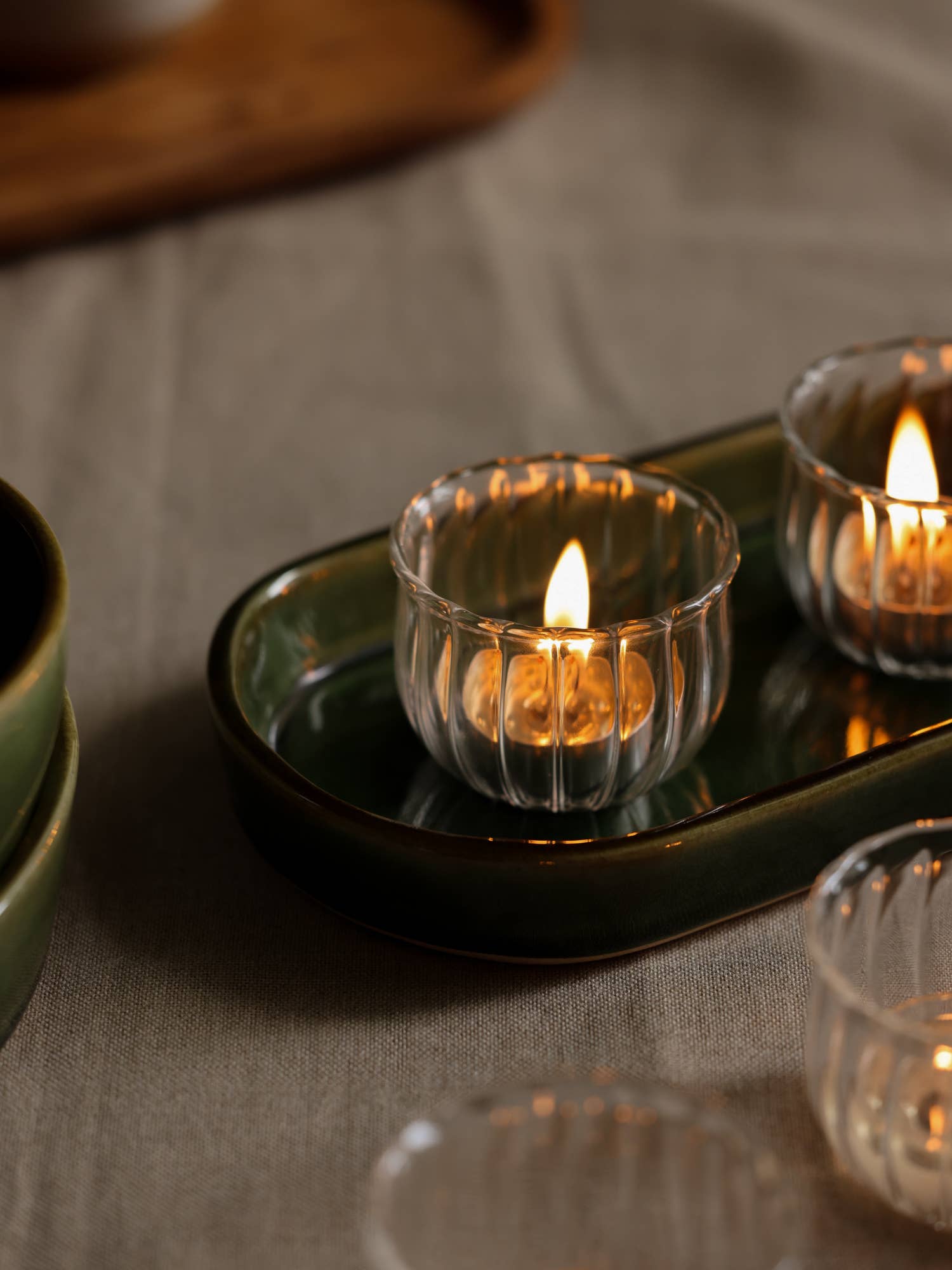 Fleck - Wholesale Candle Holder - Kira glass votives, Set of 42