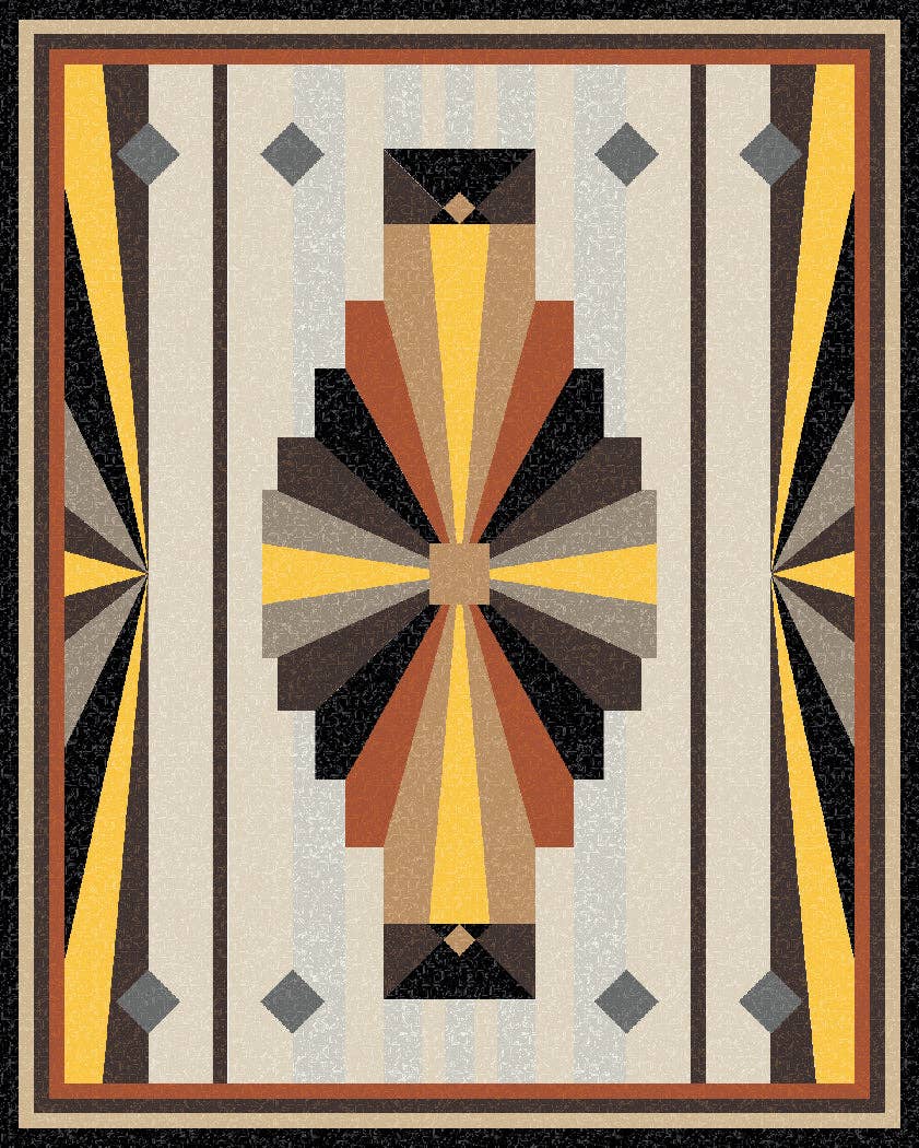 The Whimsical Workshop - Venta al por mayor Kits de costura - Art Deco II - Patrón0