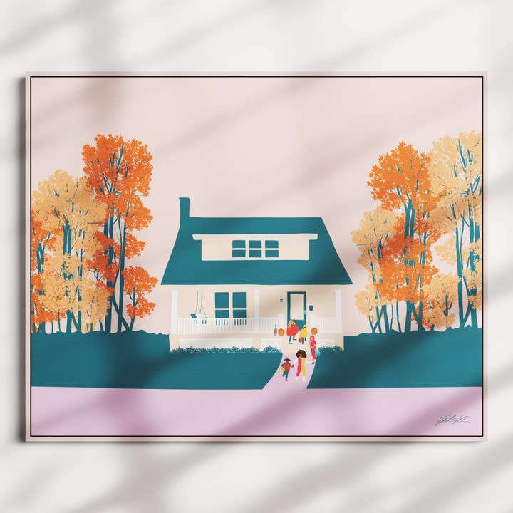 Halloween Trick or Treat Seasonal Print 8x10 for wholesale by Byway Press