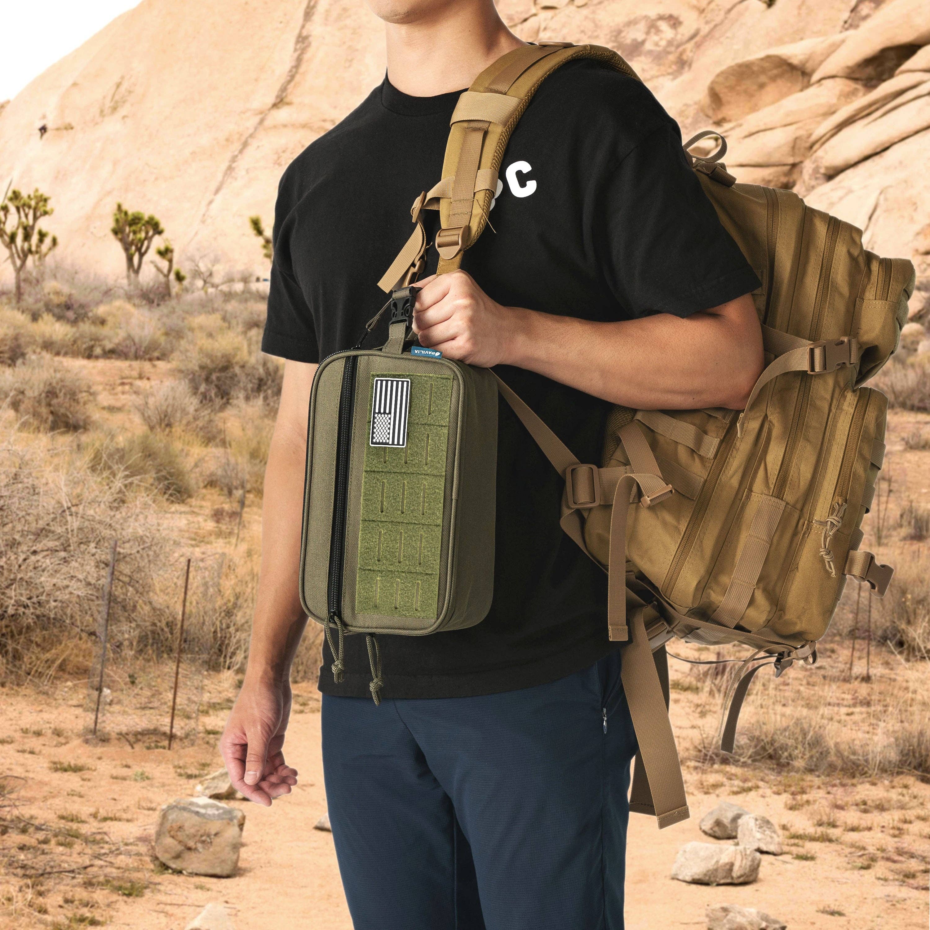 Pavilia - Venta al por mayor Neceser - Hombre - Bolsa de Aseo Táctica Militar52