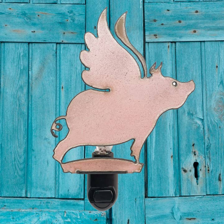 Iron Jewel – Luz noturna por atacado – Luz noturna voando porco caprichoso adolescente fazenda EUA reciclado eco5