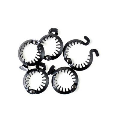 PUFFCUFF - Wholesale Hair Clip - Women's - MICRO BLACK PACK - HAIR CLAMPÂ - 1.5 Inch (5 PCS)