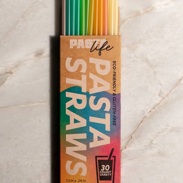 Pasta Life – wholesale Drinking straw – 30ct Pack 7.5" Pasta Drinking Straws