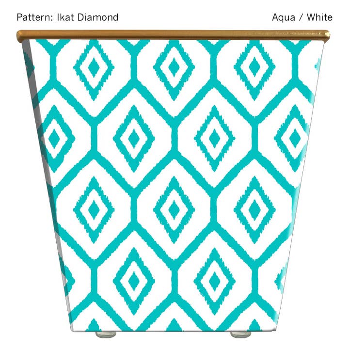 Ikat Diamond Cachepot Container Alleen voor wholesale door Hedge Farm Candles and Containers