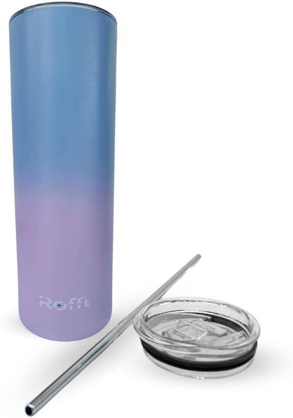 ROFFT USA LLC - Wholesale Insulated Mug/Tumbler - Insulated Stainless Steel Tumbler with Lid and Straw, 22oz, Double Wall, Gradient Colors4