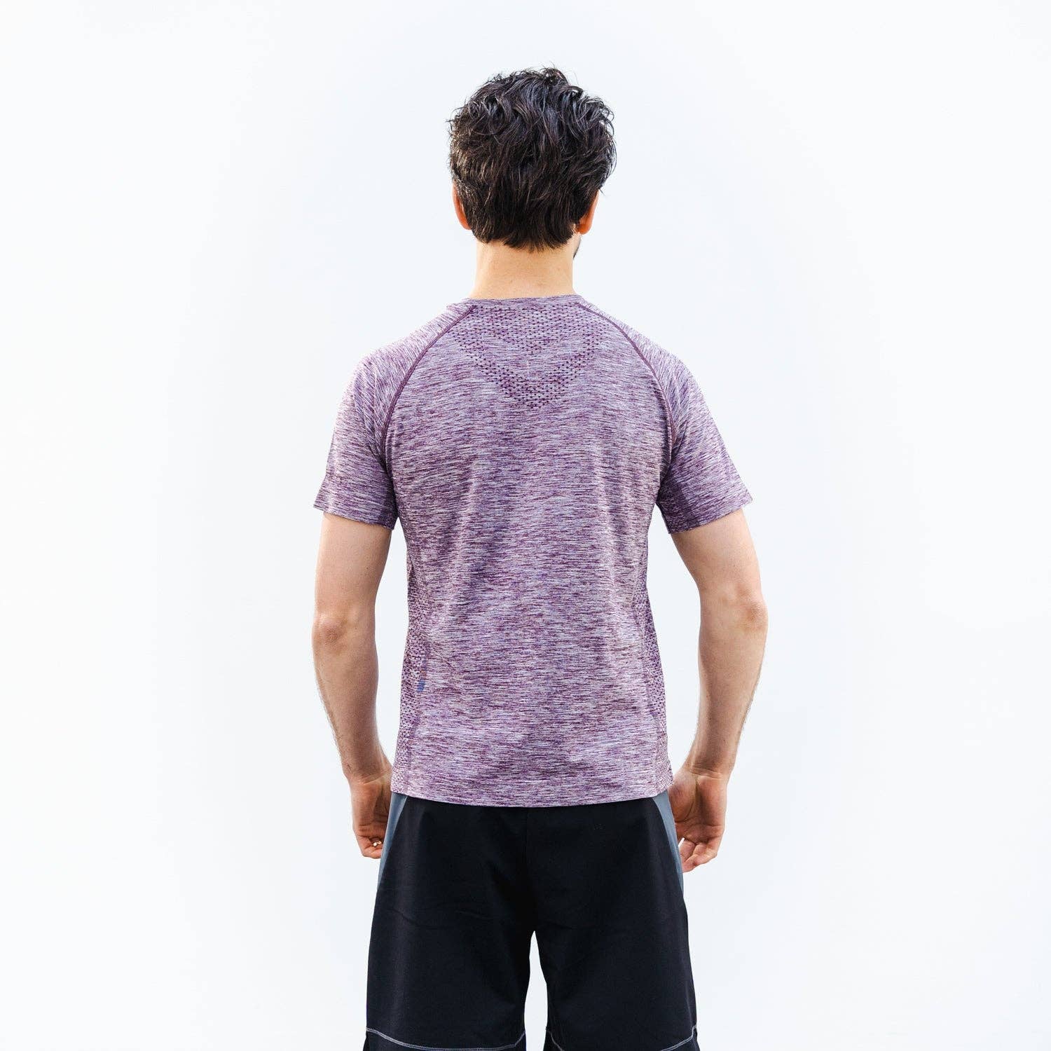 Fitico Sportswear – T-shirt – Homem por atacado – Camiseta sem costura da coleção Endurance malva1