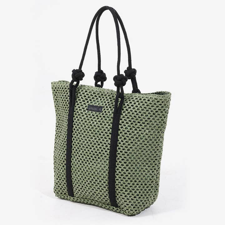 Funkyrel® Atzbranding Limited - Vendita all'ingrosso Borsa tote - Donna - Borsa a tracolla grande capacità in paglia Baggie2
