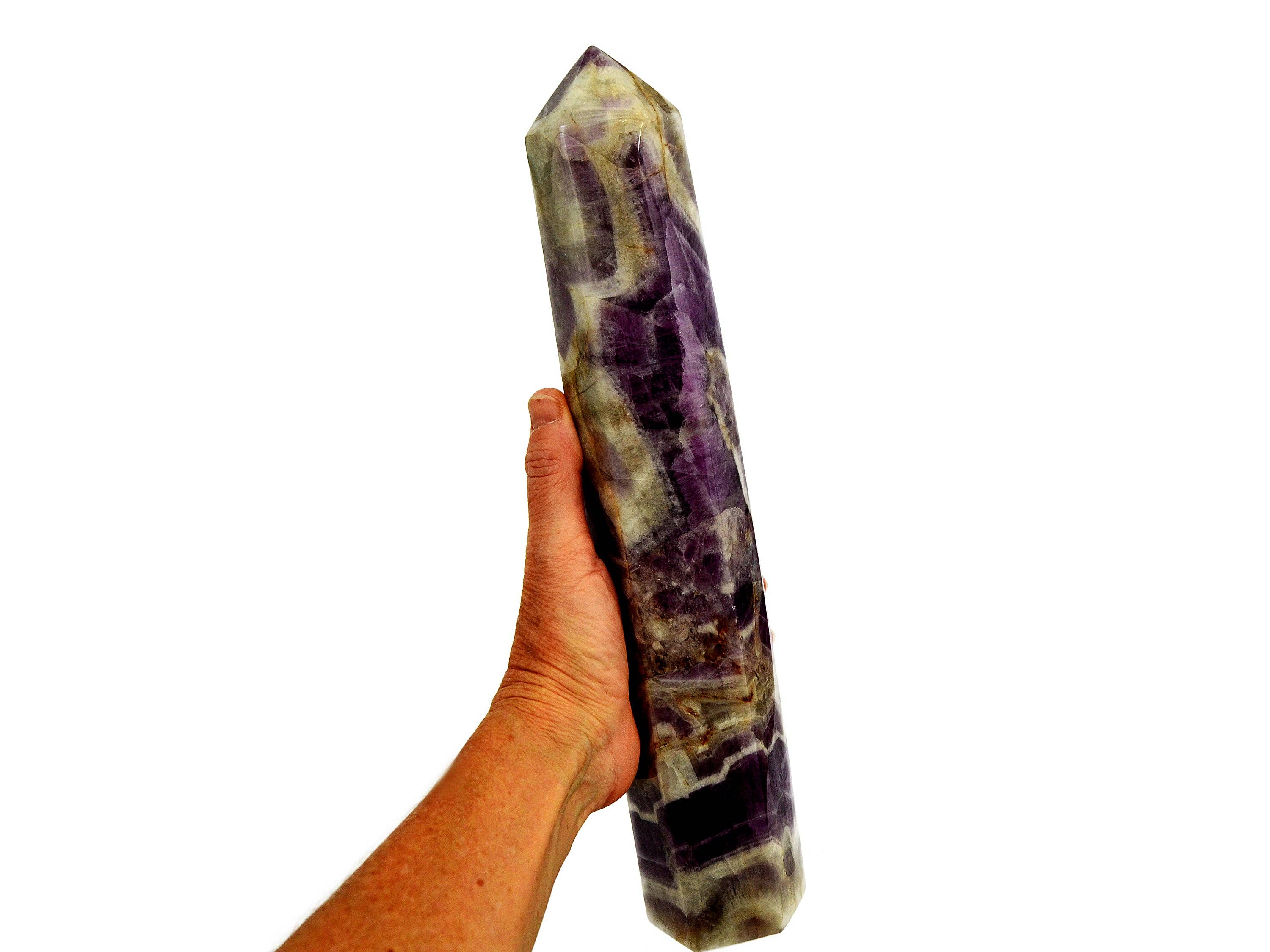 Kaia & Crystals – Pedra/cristal espiritual por atacado – Torre de quartzo ametista XXXL 1.700 g1