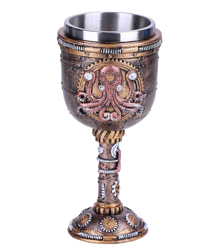 Pacific Trading - Wholesale Wine Glass - Steampunk Kraken Wine Goblet
