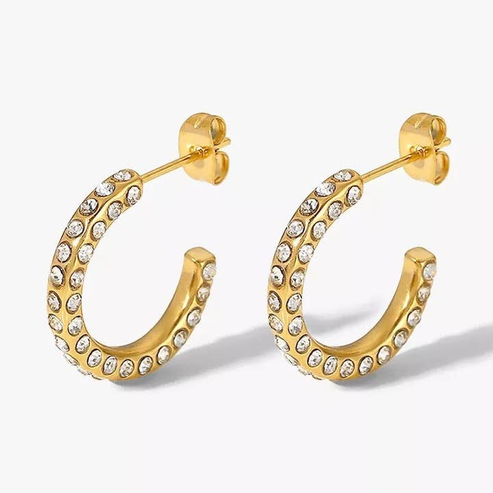 Aros diamantes dispersos para venta al por mayor de Kriya Veda