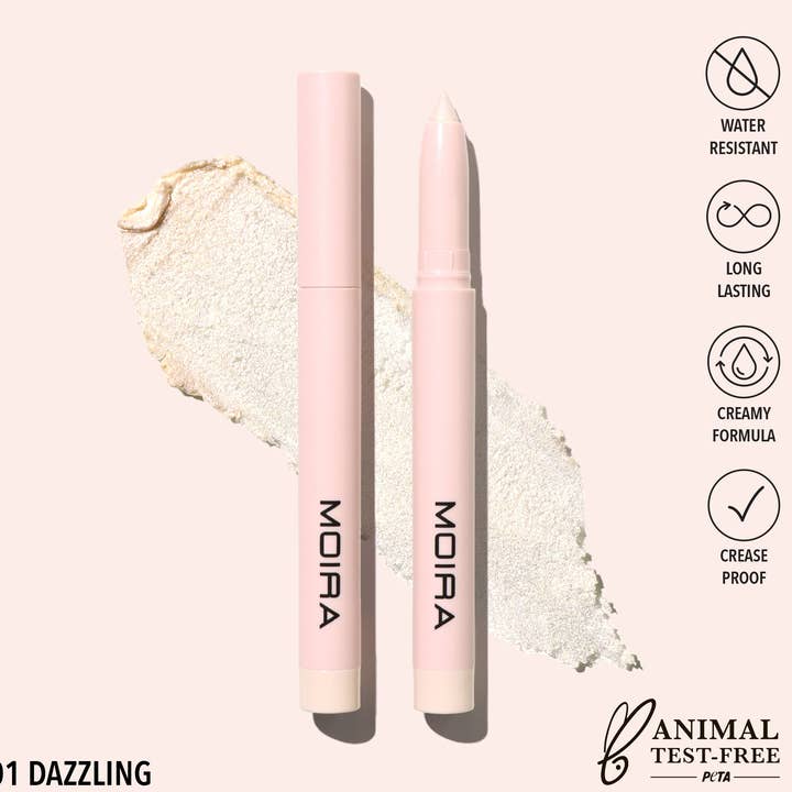 At Glance Stick Shadow (001, Dazzling) for wholesale by Moira Cosmetics