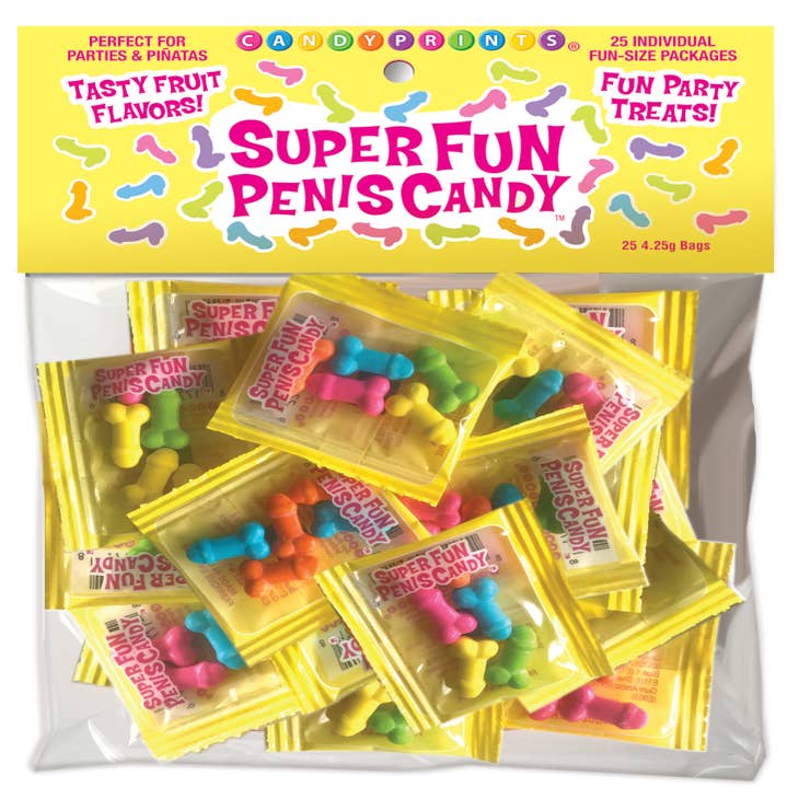 Super Fun Penis Candy - Sacchetto da 25 all'ingrosso per il tuo negozio -  Faire Italia