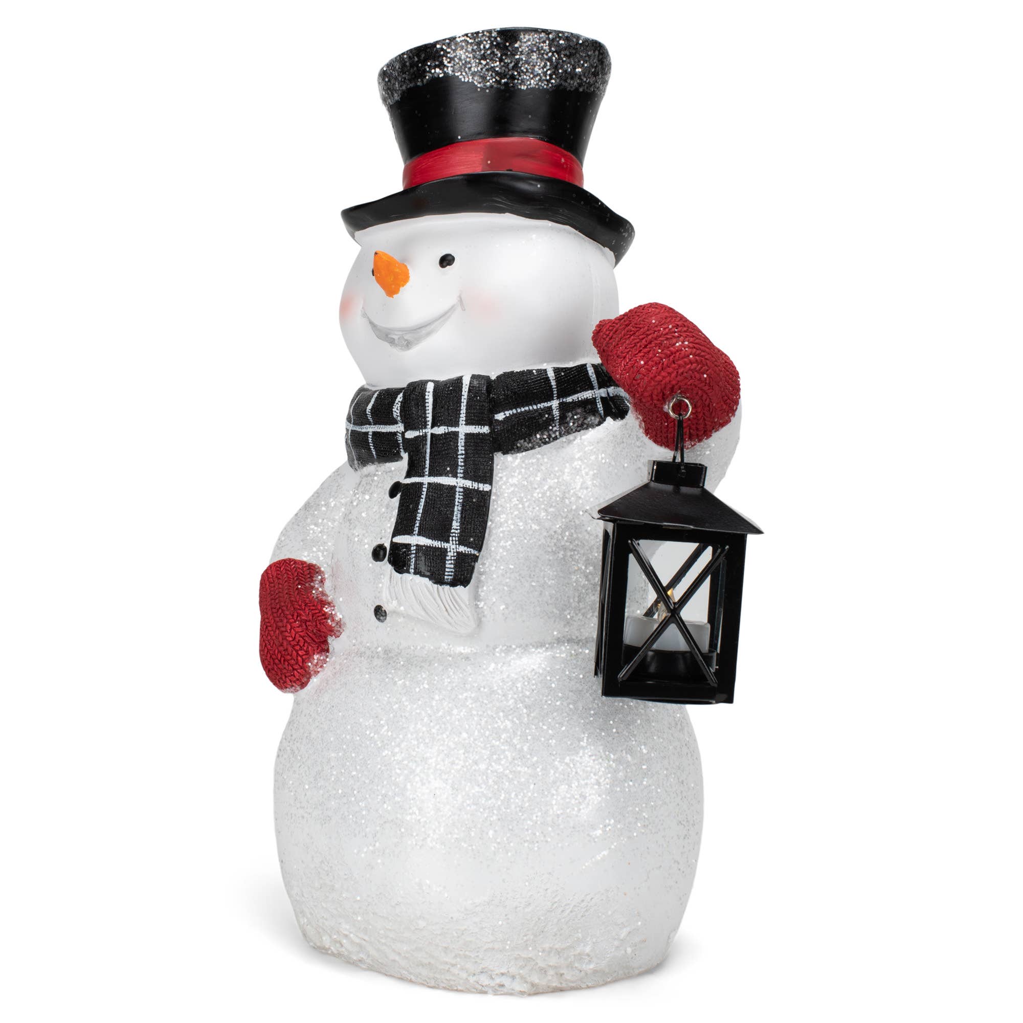 EAST AVENUE - Vendita all'ingrosso Ornamenti/decorazioni per esterni - Figura di benvenuto in resina LED Pupazzo di Neve con Cappello a Cilindro da 17 pollici3
