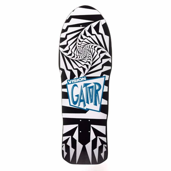 Rat City Sk8 Shop - Wholesale Sporting Accessories - Vision Gator Ii Black and White Deck - 10.25"X29.75"