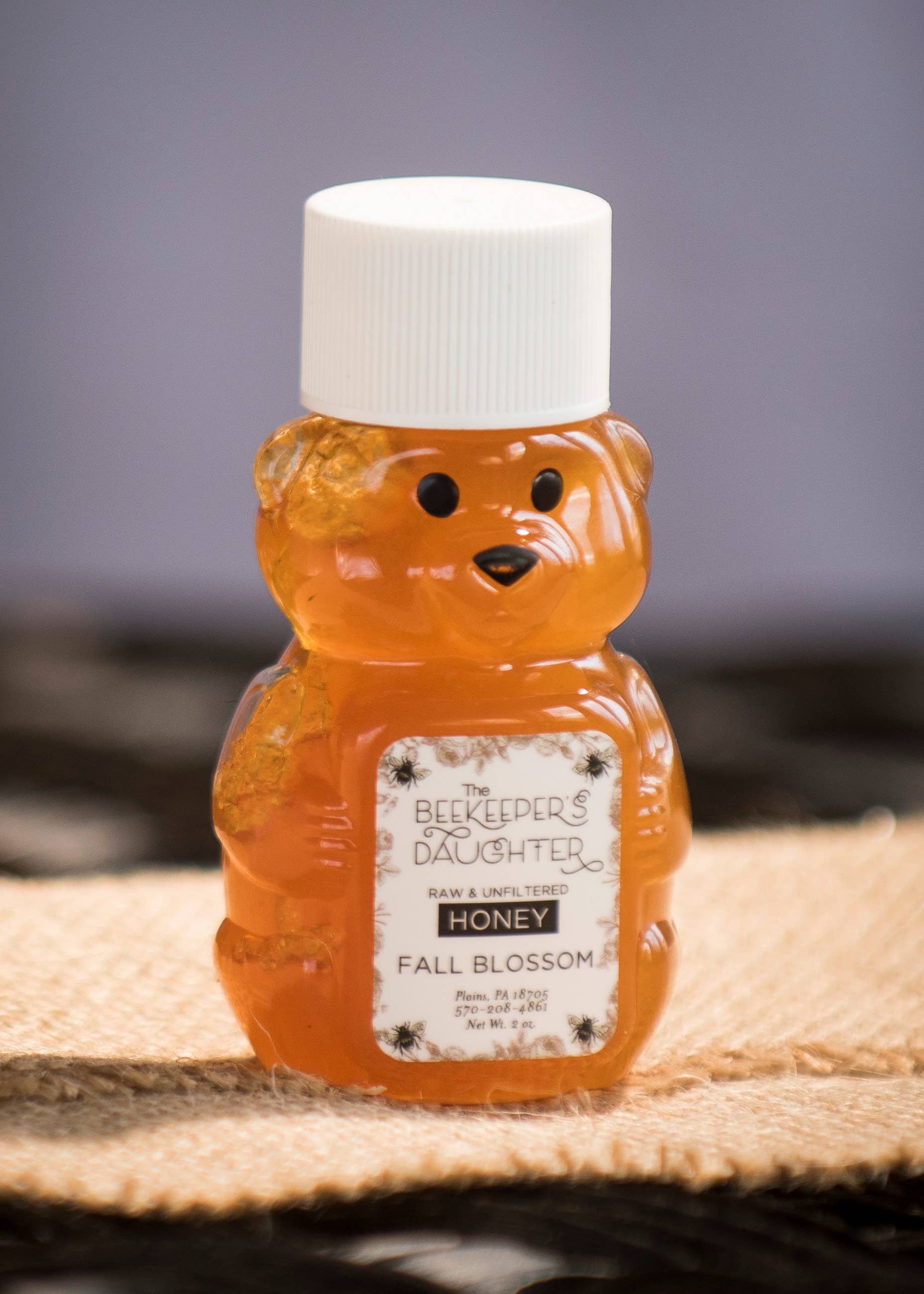 The Beekeeper's Daughter - Wholesale Honey - Mini Honey Bear- Raw Fall Blossom Honey4