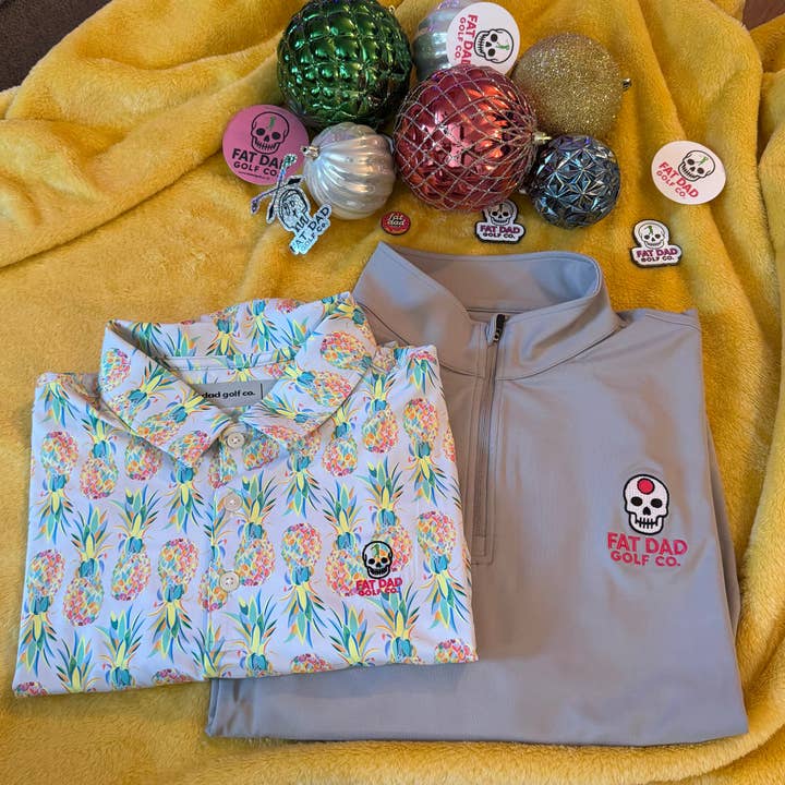 polo de golf de rendimiento "swinging clubs" para venta al por mayor de Fat Dad Golf Co.