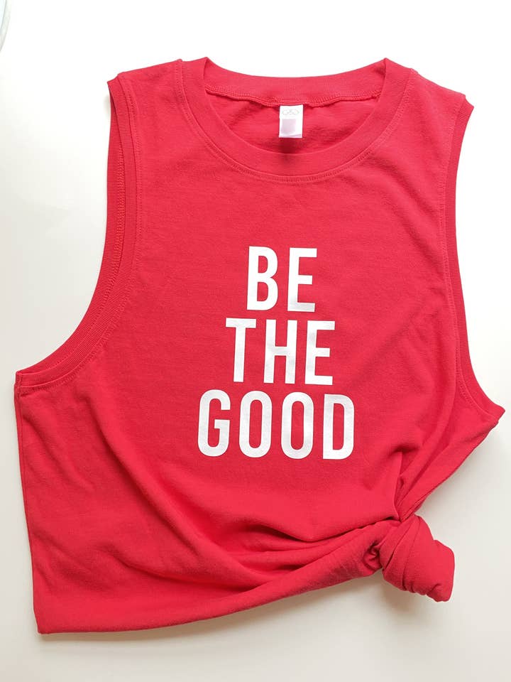 Be The Good Tank - Red for wholesale by Amy Grace Monograms