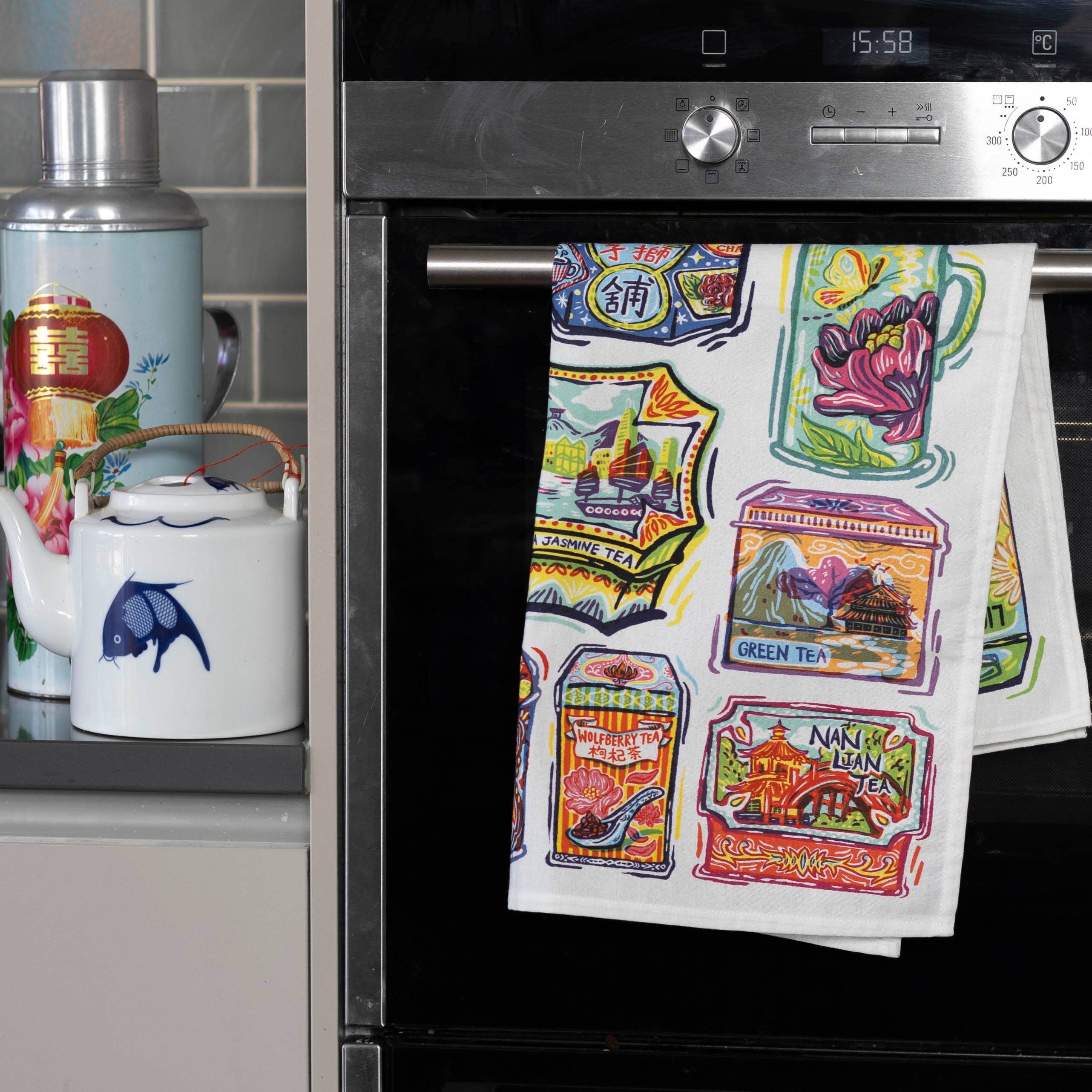 The Lion Rock Press - Wholesale Tea Towel - TEA TOWEL - Vintage Hong Kong1