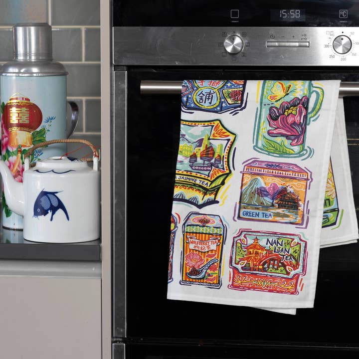The Lion Rock Press - Wholesale Tea Towel - TEA TOWEL - Vintage Hong Kong1