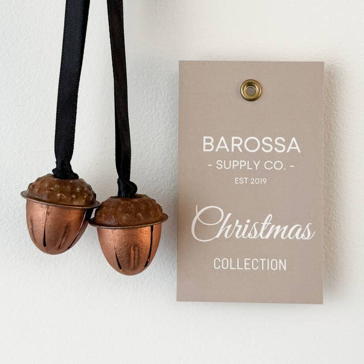 Barossa Supply Co. - Wholesale Ornament set - Copper - Acorn Pair