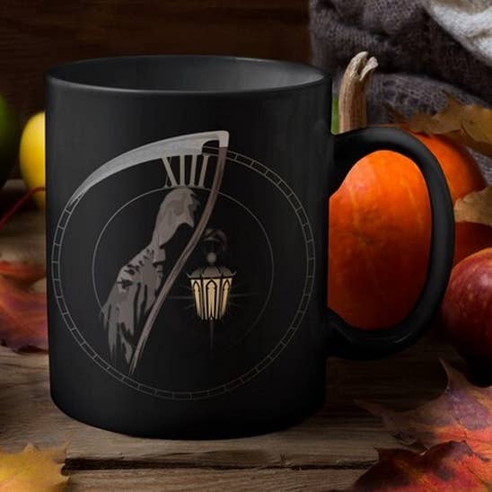 OneStopSapphireShop - Wholesale Coffee Mug - Gothic Grim Reaper Spooky Halloween Mug, Grim Reaper Mug0