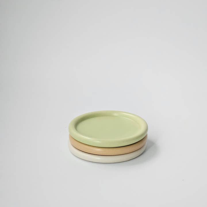 Bad Dogs Studio – wholesale Coasters – Classic Coaster • Handmade Colorful Ceramic Small Plate2