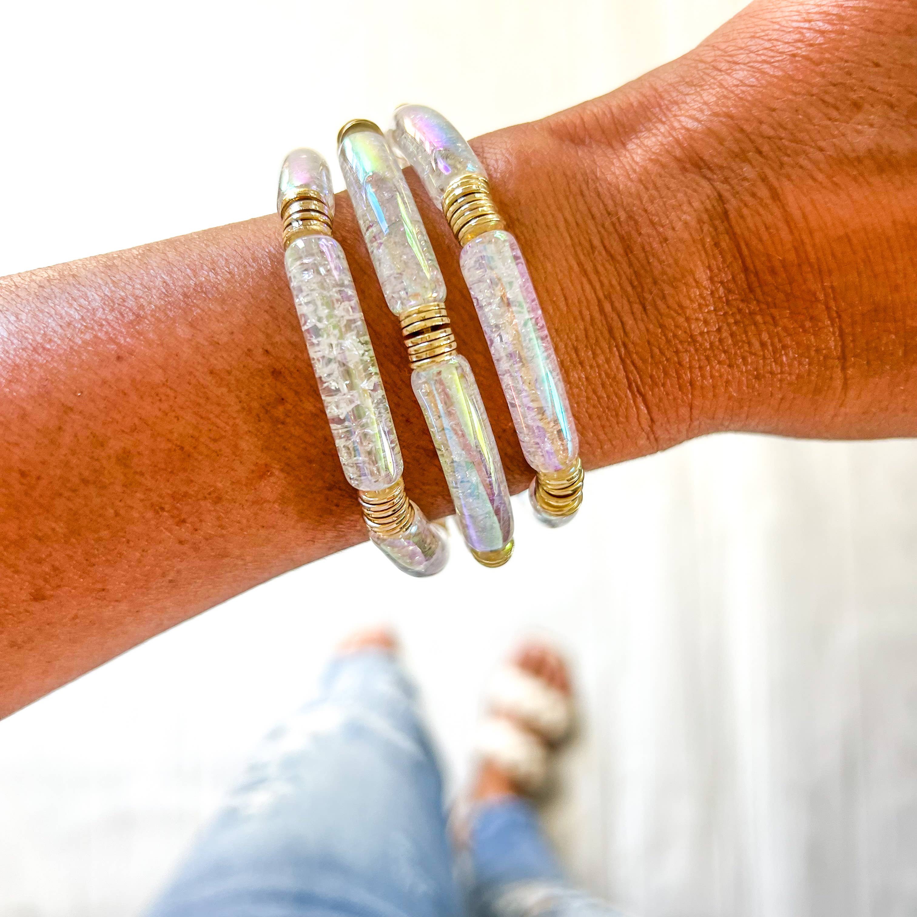 Savvy Bling - Wholesale Beaded Bracelet - Metallic Tube Bracelets40