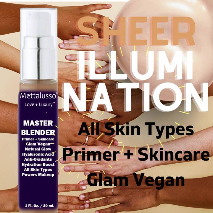 Mettalusso Inc - Wholesale Face Makeup Primer - Master Blender Vegan Illuminating Primer Skincare
