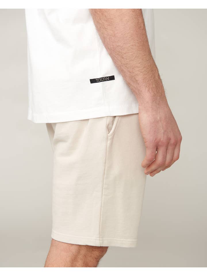 Tourn - Wholesale T-Shirt - Men's - Ethan Brushed Cotton T-Shirt in Cloud White