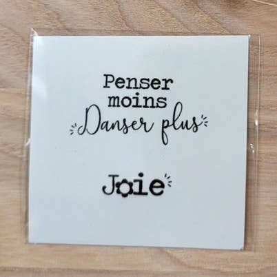 Tatuaje dúo *Pensar menos, bailar más* para venta al por mayor de jolislundis