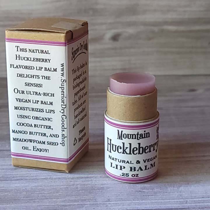 Superior Dry Goods - Wholesale Lip Balm - Mountain Huckleberry Lip Balm | Paperboard Tube | Natural6
