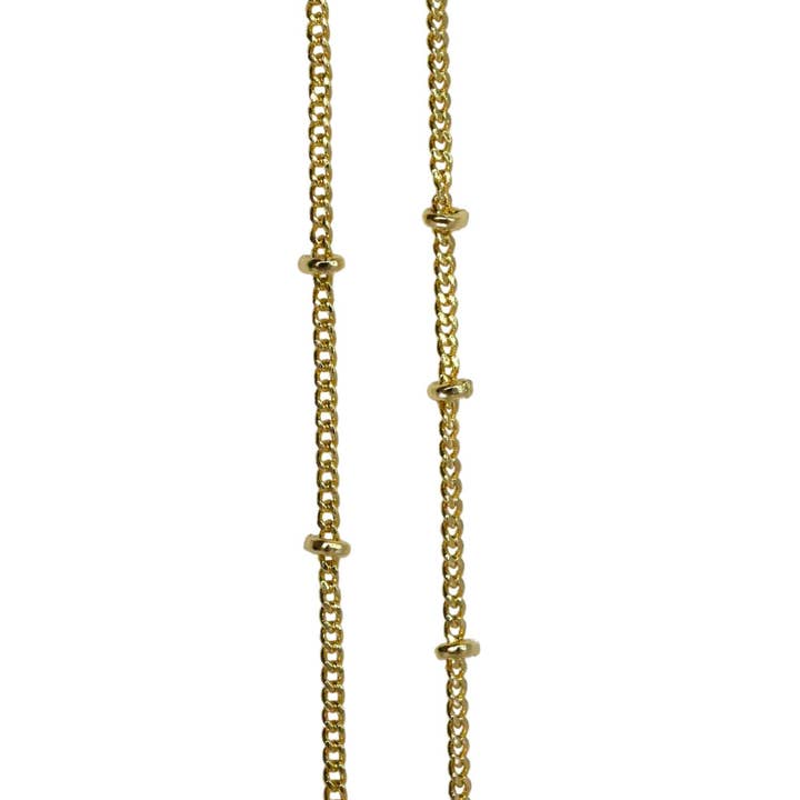 PERLENKETTE 45CM - MASCHE 1MM - PLAQUÉ GOLD für den Großhandel von Irréversible