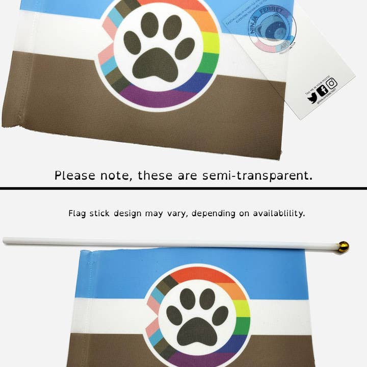 Ninja Ferret Art – wholesale Flagga – Hand/skrivbordsflaggor för funktionshinder och neurodiversitet Pride | Välj din flagga | Dubbelsidig