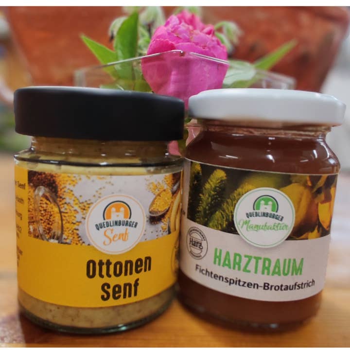 Sagenhaft Set – Harzer & Historischer Genuss für den Großhandel von Quedlinburger Senf