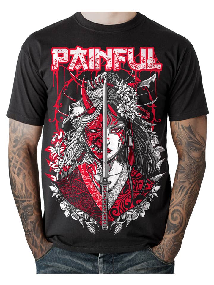 Painful Clothing - Wholesale Screen Printed T-Shirt - Men's - DUALITY T-shirt1