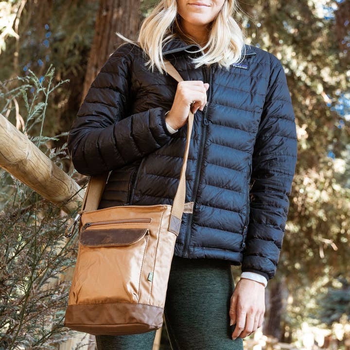 TSD Brand - Wholesale Crossbody Bag - Women's - Urban Light Coated Canvas Crossbody