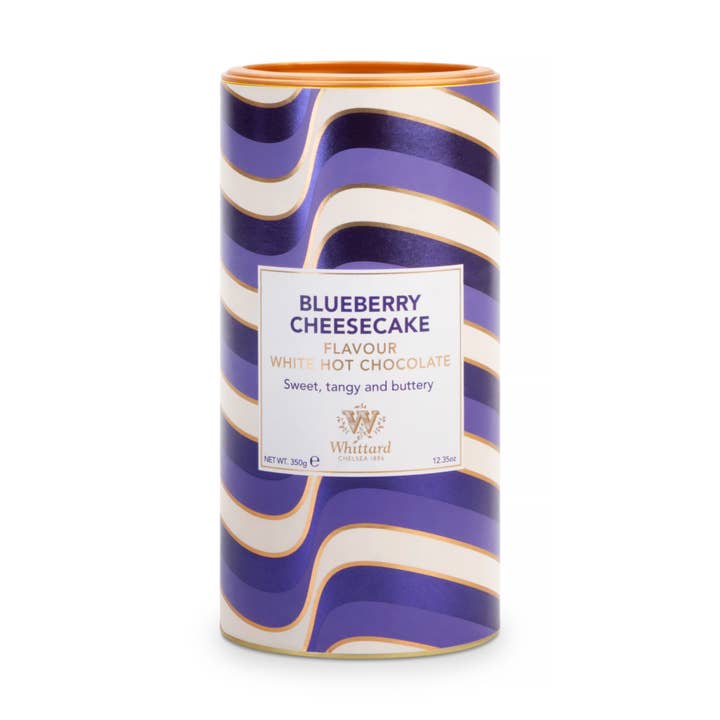 Blueberry Cheesecake White Hot Chocolate, 12.35oz for wholesale by Whittard of Chelsea