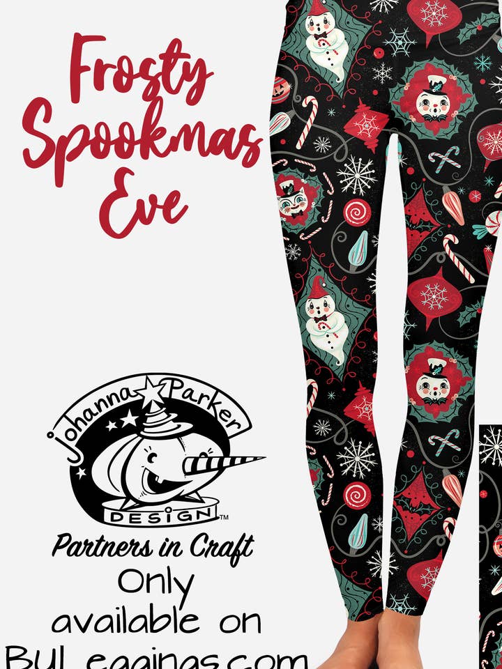 Beautifully Unique® Leggings - Wholesale Fashion Leggings - Women's - Frosty Spookmas Eve Leggings (Johanna Parker Exclusive)