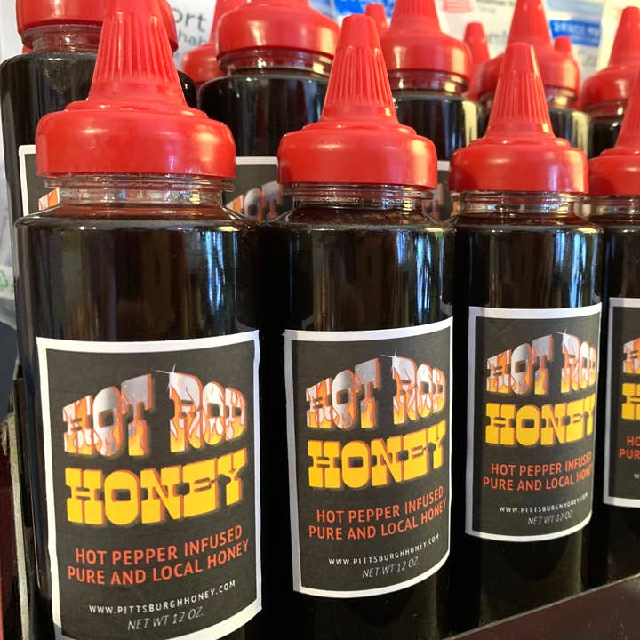 12 oz Hot Rod Honey for wholesale by Pittsburgh Honey