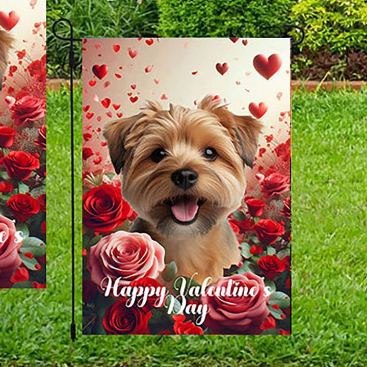 Best of Breed Products - Wholesale Flag - Norfolk Terrier -   Valentine  Garden Flag0