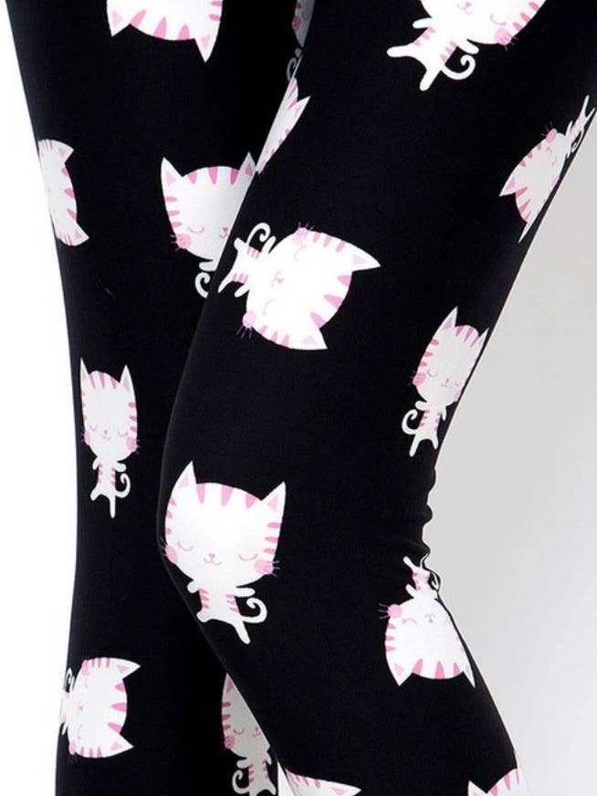 Kitty Kat Print 3x4x EXTRA PLUS Leggings for wholesale by Love 4 Leggings