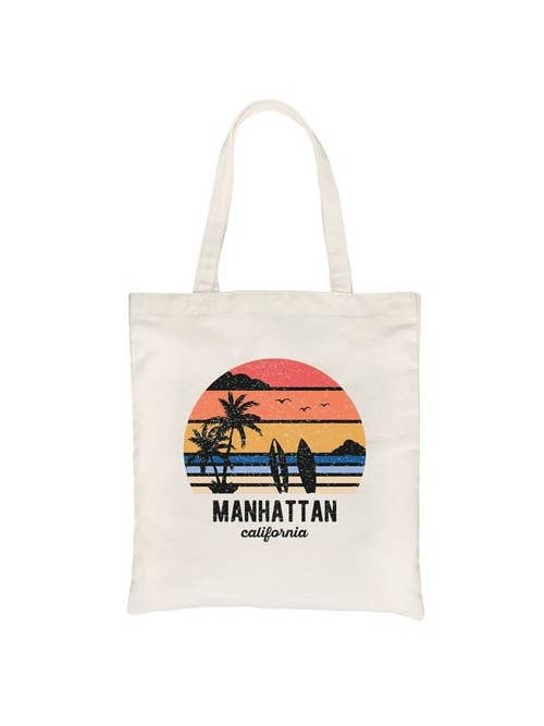 Beach-Manhattan Canvas Bag for wholesale by 365 In Love