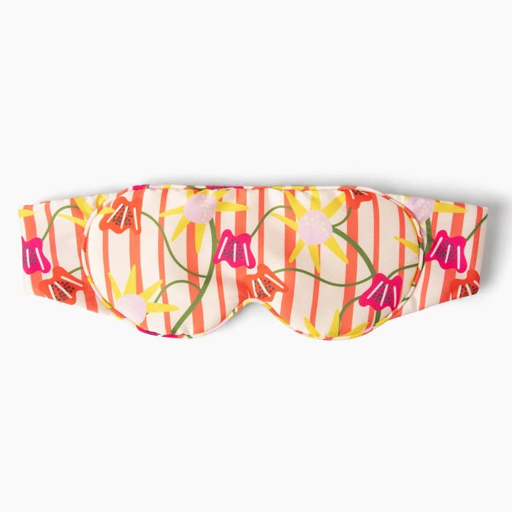 Satin Weighted Sleep Mask Floral Print for wholesale by I AM & CO