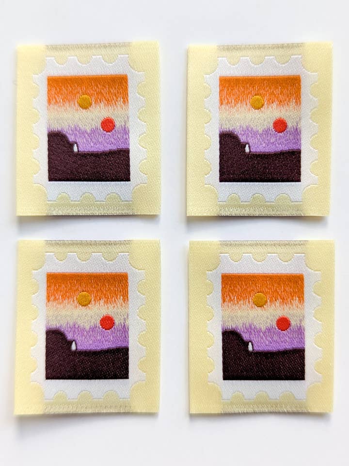 Tatooine Stamp | Woven Luxe Labels for wholesale by Intensely Distracted