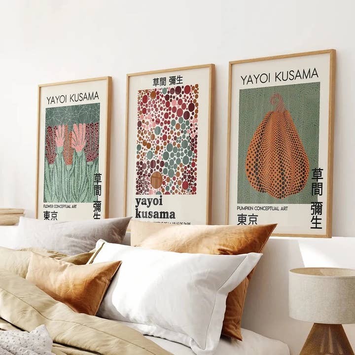Contemporary Yayoi Kusama Retro Wall Art Decor and other Purchase Wholesale kusama. Free Returns & Net 60 Terms on Faire trending on Faire.