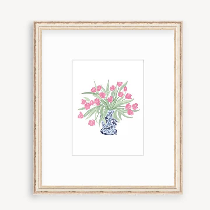 Tulips and Ginger Art Print for wholesale by Ethel B Designs