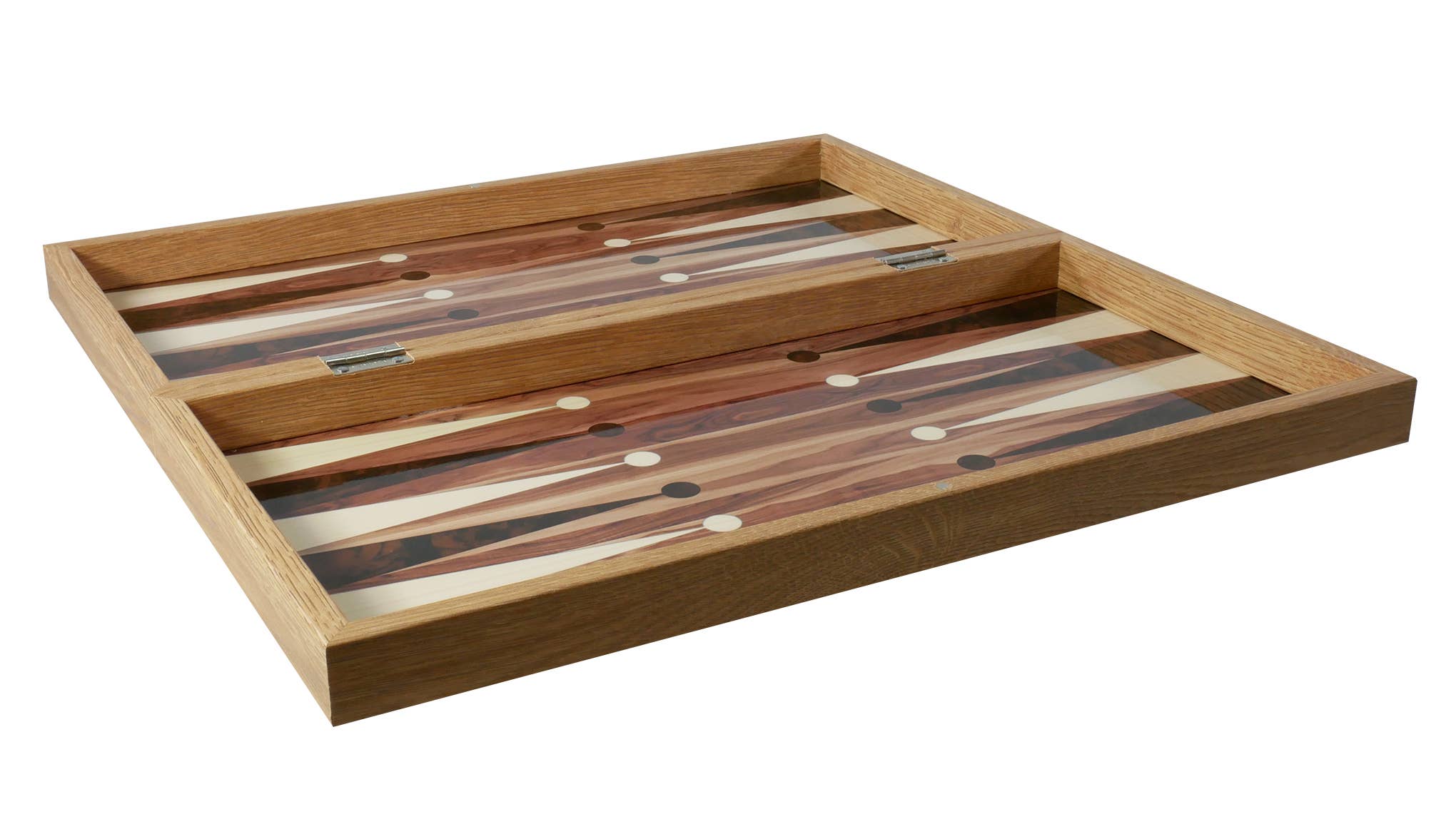 WorldWise Imports - Wholesale Board Game - Backgammon- 19" American Walnut Decoupage Backgammon Set4