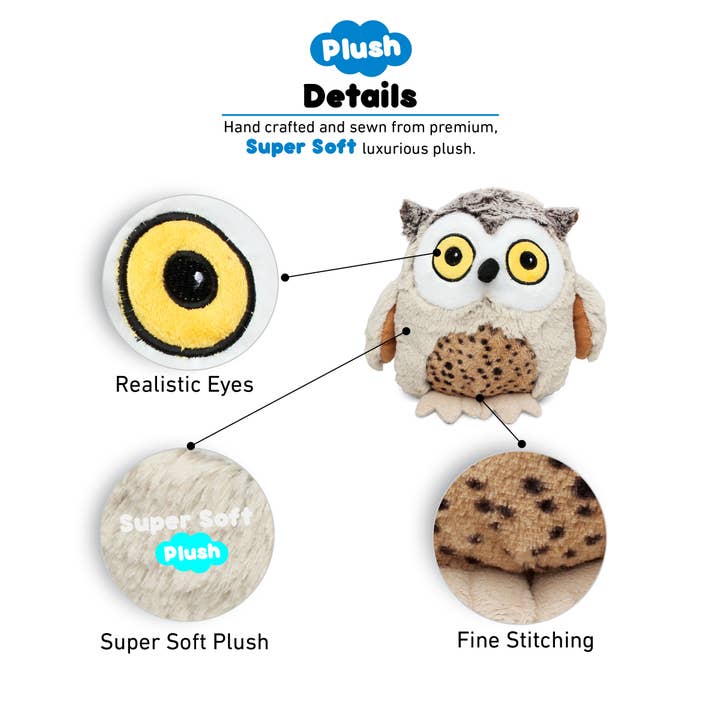 Cota Global - Wholesale Stuffed/Plush Toy - Kids & Baby - Super Soft Plush - Fat Brown Owl1