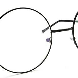 4E's Novelty - Wholesale Sunglasses - Unisex - Round Glasses - 1 Piece Fake Nerd Glasses, Black Circle Sung