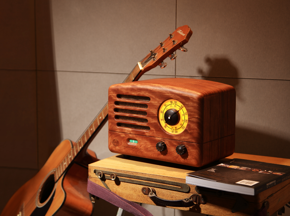 Brown MUZEN Original Ⅱ Retro Wooden AM/FM Radio Bluetooth Speaker for wholesale on Faire3